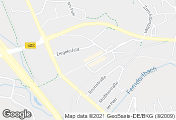 Karte mit Standort von Bäckerei Hesse KG