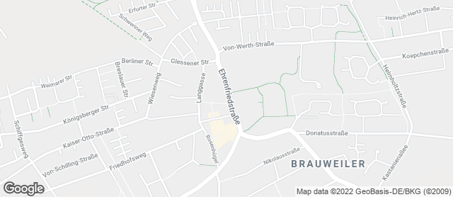 Karte mit Standort von Bäckerei Merzenich