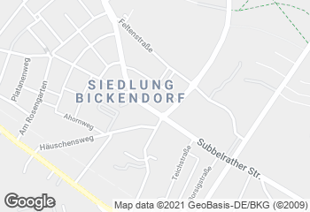 Karte mit Standort von Bäckerei Merzenich