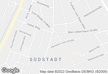 Karte mit Standort von Bäcker Süpke tegut Weimar