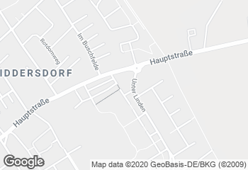 Karte mit Standort von Bäckerei Voosen im Netto Widdersdorf