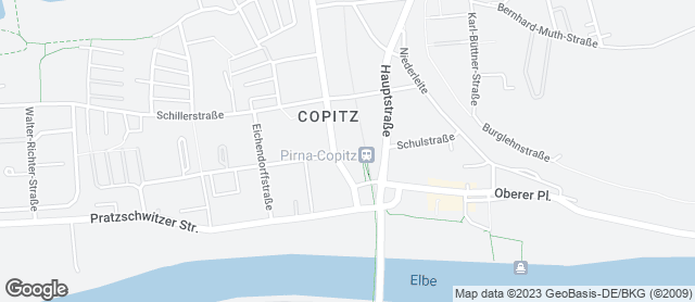 Karte mit Standort von Ottendorfer Mühlenbäcker Lidl Pirna