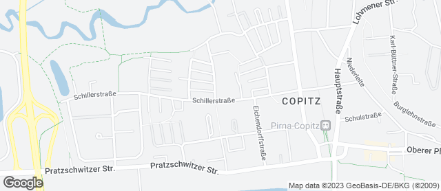 Karte mit Standort von Mühle und Bäckerei Bärenhecke Filiale im Rewe-Markt Pirna-Copitz