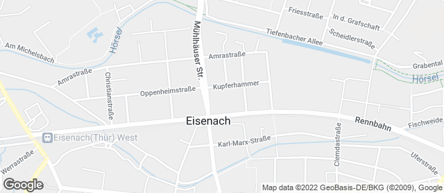 Karte mit Standort von Bäckerei - Konditorei Axel Schnell