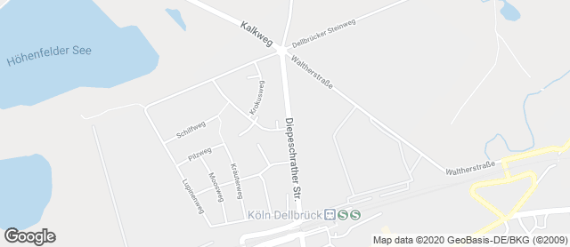 Karte mit Standort von Bäckerei Gebrüder Förster GmbH Köln – Dellbrück Bäckerei + Cafe