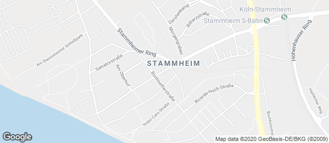 Karte mit Standort von Bäckerei Gebrüder Förster GmbH  Köln – Stammheim