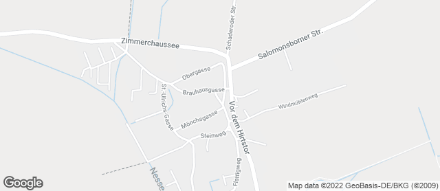 Karte mit Standort von Bäckerei Thor