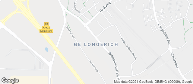 Karte mit Standort von Bäckerei Kraus GmbH - Fil. Longerich
