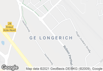 Karte mit Standort von Bäckerei Kraus GmbH - Fil. Longerich