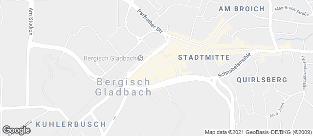 Karte mit Standort von Bäckerei Merzenich