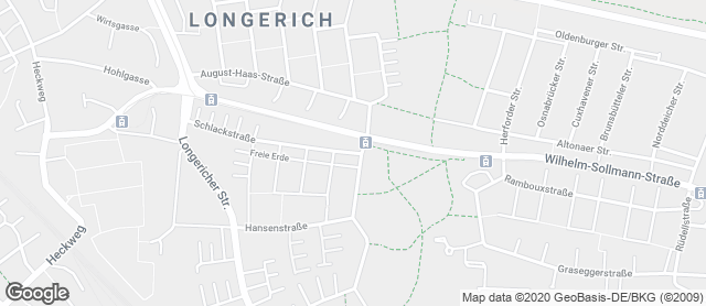 Karte mit Standort von Bäckerei Voosen Longerich