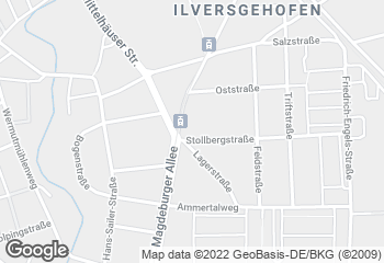Karte mit Standort von Bäckerei Bergmann & Sohn GmbH Brot-, Weiß und Feinbäckerei GmbH