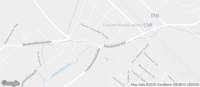 Karte mit Standort von Bäckerei Krause - Dorfstrasse / DD - Niedersedlitz