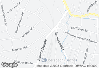 Karte mit Standort von Bäckerei Füssel e.K.