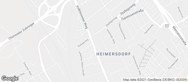 Karte mit Standort von Bäckerei Kraus GmbH - Fil. Heimersdorf