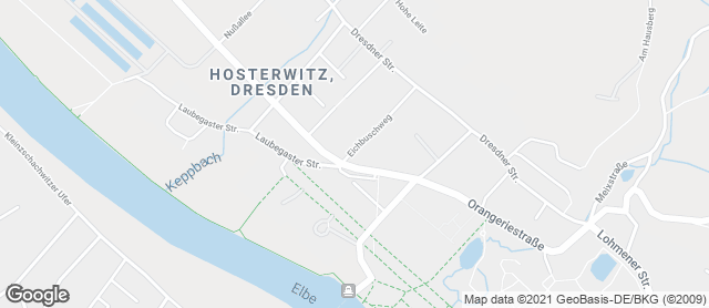 Karte mit Standort von Bäckerei Wippler im Pennymarkt Hosterwitz