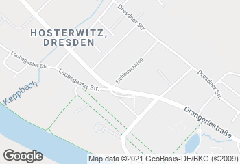 Karte mit Standort von Bäckerei Wippler im Pennymarkt Hosterwitz