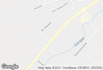 Karte mit Standort von Bäckerei Hesse KG