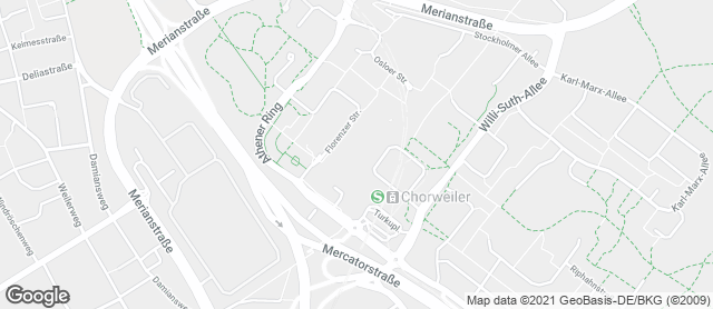 Karte mit Standort von Bäckerei Kraus GmbH - Fil. Chorweiler Café