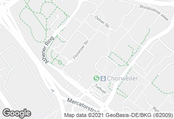 Karte mit Standort von Bäckerei Kraus GmbH - Fil. Chorweiler Café