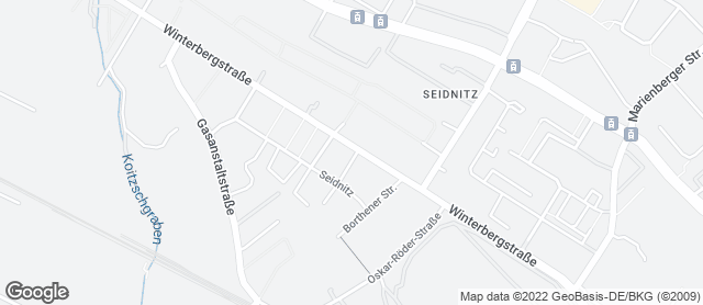 Karte mit Standort von Bäckerei Krause - Winterbergstrasse / DD - Seidnitz