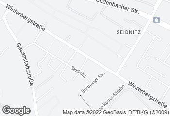 Karte mit Standort von Bäckerei Krause - Winterbergstrasse / DD - Seidnitz
