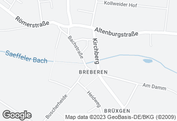 Karte mit Standort von Bäckerei Mike Franken