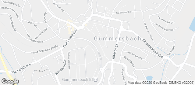 Karte mit Standort von Bäckerei Lange GmH & Co. KG