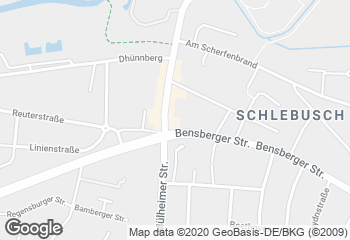 Karte mit Standort von Bäckerei Gebrüder Förster GmbH Leverkusen Schlebusch Bäckerei + Cafe