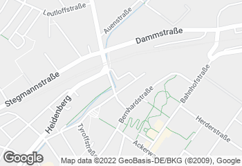 Karte mit Standort von Bäckerei Bergmann & Sohn GmbH