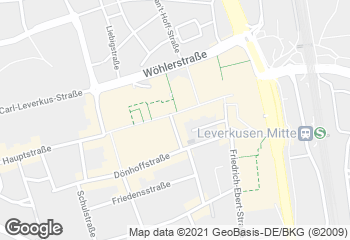 Karte mit Standort von Bäckerei Merzenich