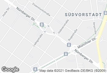 Karte mit Standort von Bäckerei und Café Uhlig