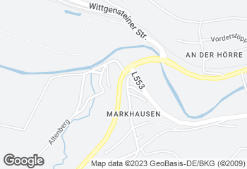 Karte mit Standort von Bäckerei Schwan,  Filiale Raumland