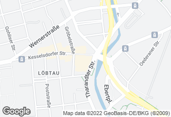Karte mit Standort von Bäckerei & Konditorei Schwerdtner GmbH