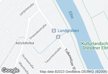 Karte mit Standort von Dresdner Backhaus - Fachgeschäft Tolkewitzer Str.
