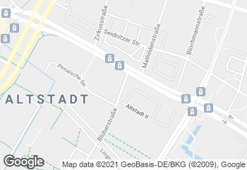 Karte mit Standort von Bäckerei Ingrid Hentschel im Dorint Dresden
