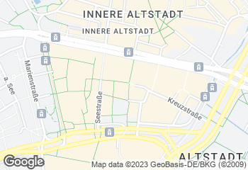 Karte mit Standort von Bäckerei Dreißig GmbH & Co. KG Cafe DD Altmarkt