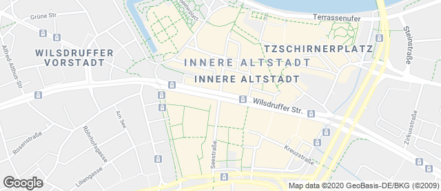 Karte mit Standort von Dresdner Backhaus - Café S'Joseph