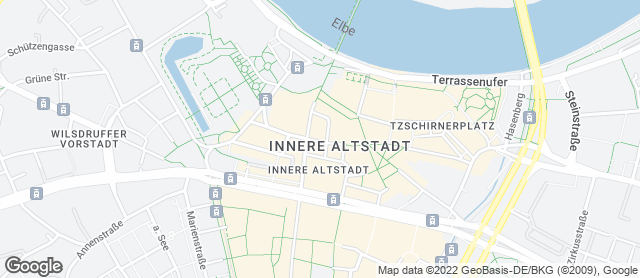 Karte mit Standort von Bäckerei Walther - U Store Wallstraße 1 am Postplatz