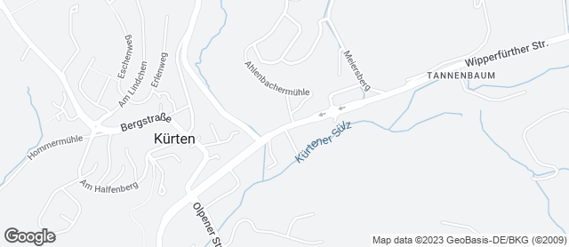 Karte mit Standort von Kürtener Landbäckerei Mario Fritzen