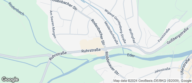 Karte mit Standort von Bäckerei Eckhardt