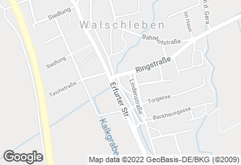 Karte mit Standort von Bäckerei und Konditorei Busch