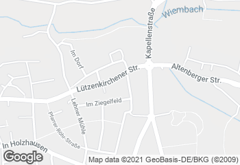 Karte mit Standort von Bäckerei Kraus GmbH - Fil. Lützenkirchen