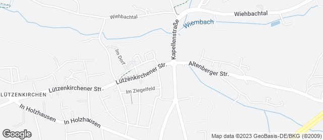 Karte mit Standort von Bäckerei Kretzer