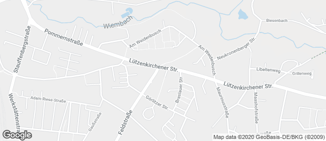 Karte mit Standort von Bäckerei Willeke