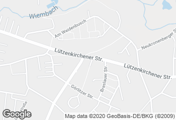 Karte mit Standort von Bäckerei Willeke