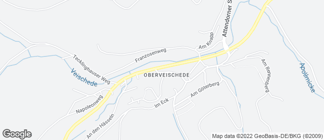 Karte mit Standort von Sangermanns Backes Oberveischede