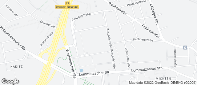 Karte mit Standort von KeXerei - DIE KEKSMANUFAKTUR im Elbepark Dresden