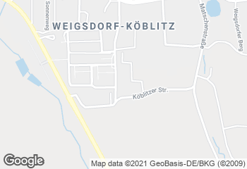 Karte mit Standort von Pech-Bäcker im Netto-Markt Weigsdorf-Köblitz