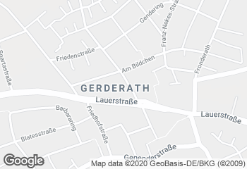 Karte mit Standort von Gerderath